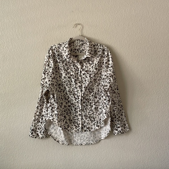 Free People Sleep Shirt Early Morning Ditsy Floral Pajama Top - Picture 15 of 16